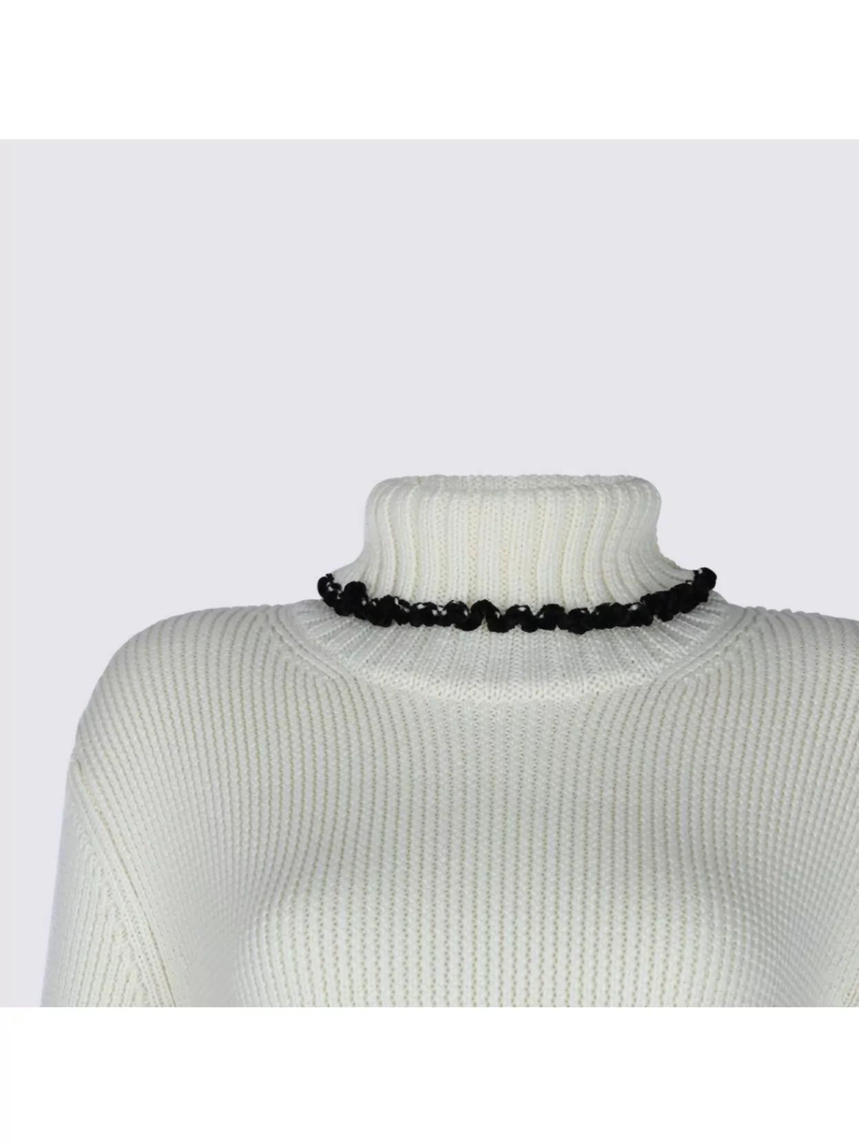 Jil Sander Long Sleeve Turtleneck Contrast Trim