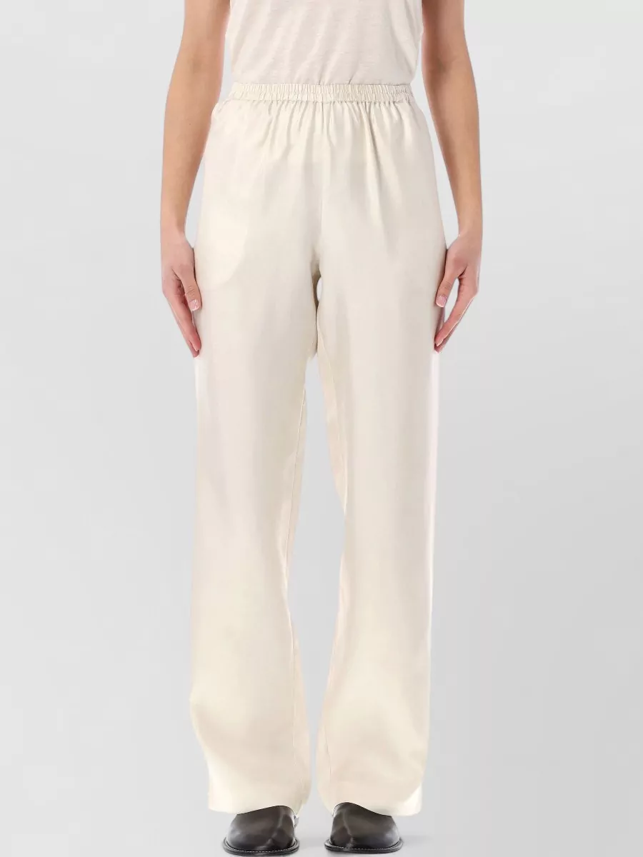 Loulou Silk Relaxed-Fit Straight-Leg Pants