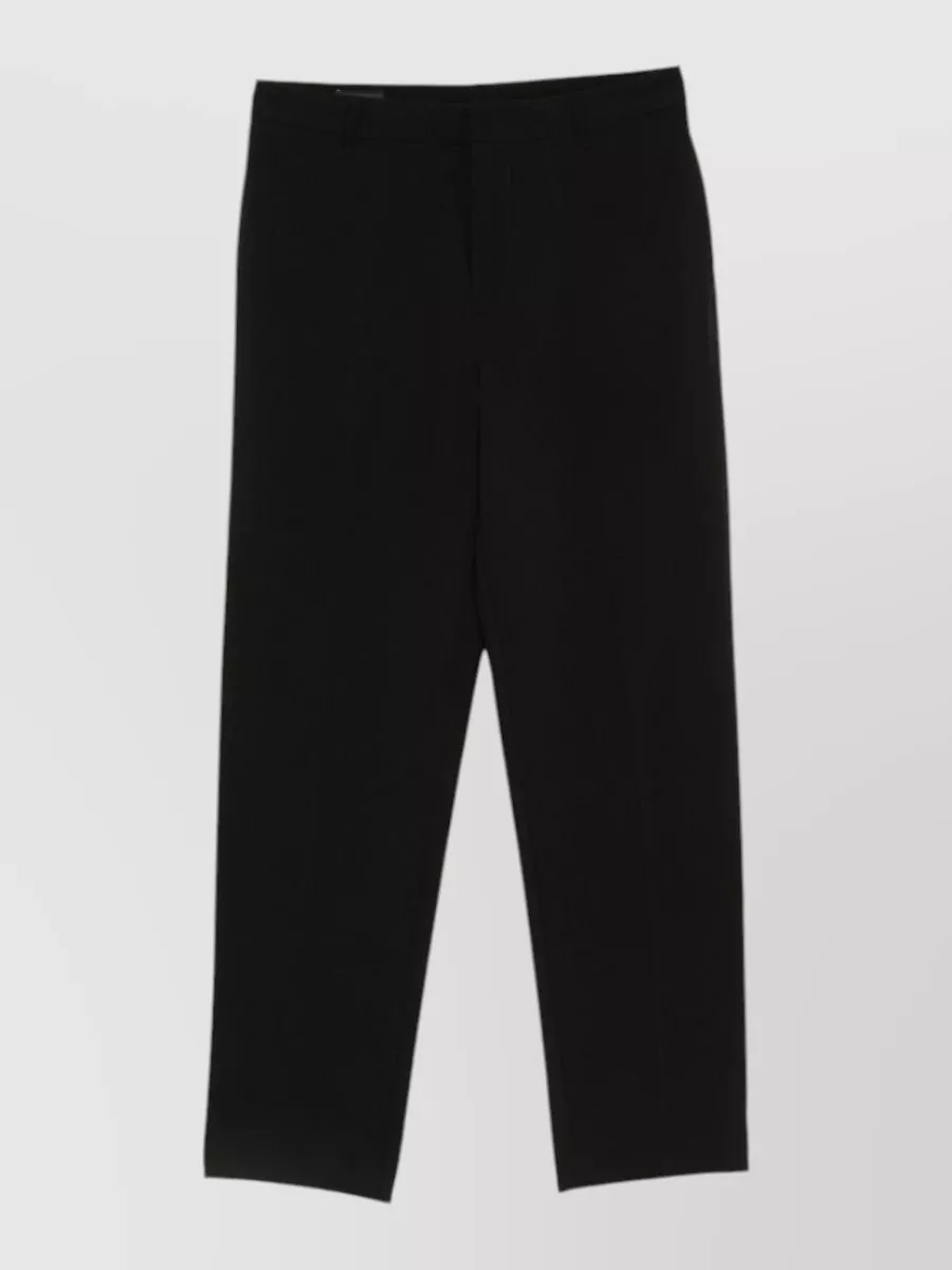 Emporio Armani crepe straight-leg tailored trousers