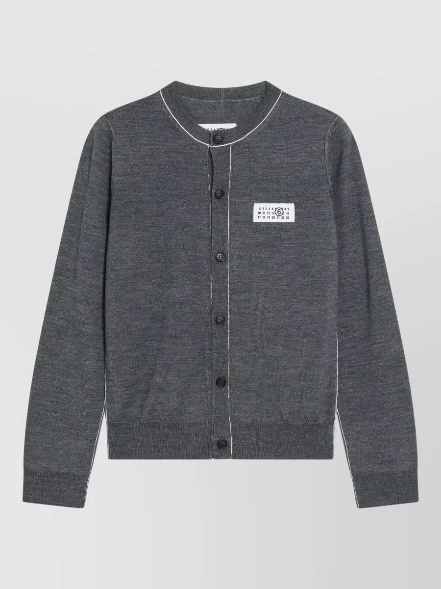 Mm6 Maison Margiela ribbed wool-blend cardigan