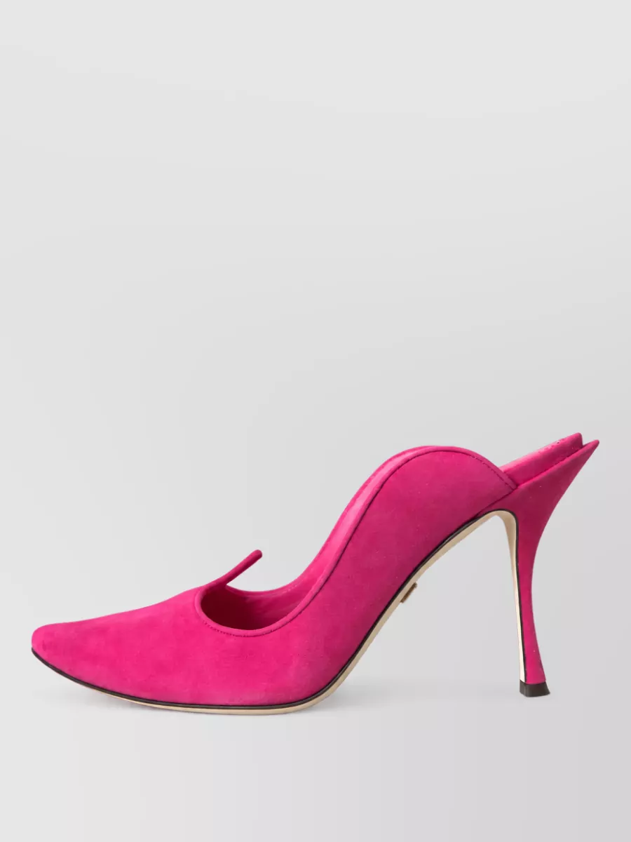 Dolce&Gabbana Suede Leather High-Heel Mules