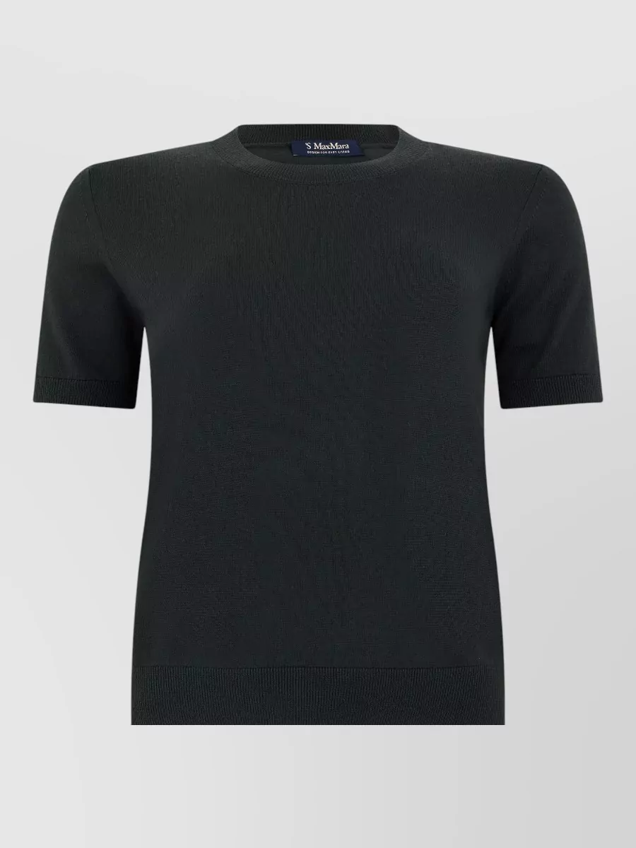 S Max Mara silk blend short-sleeve t-shirt
