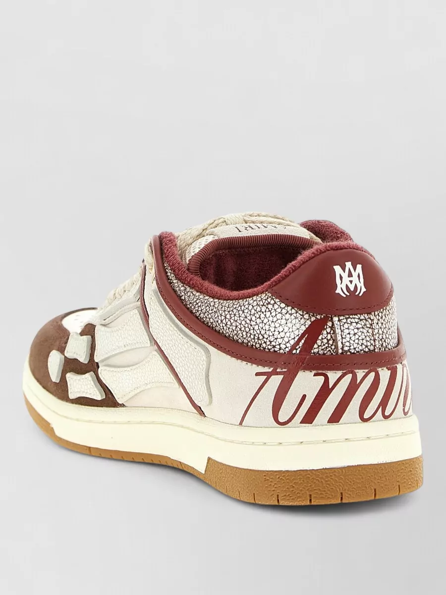 Amiri Leather Xl Skel Top Low Sneakers