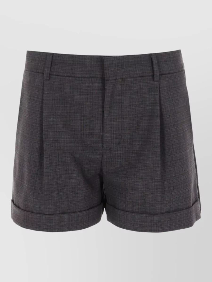 Moschino tailored shorts with logo ribbon