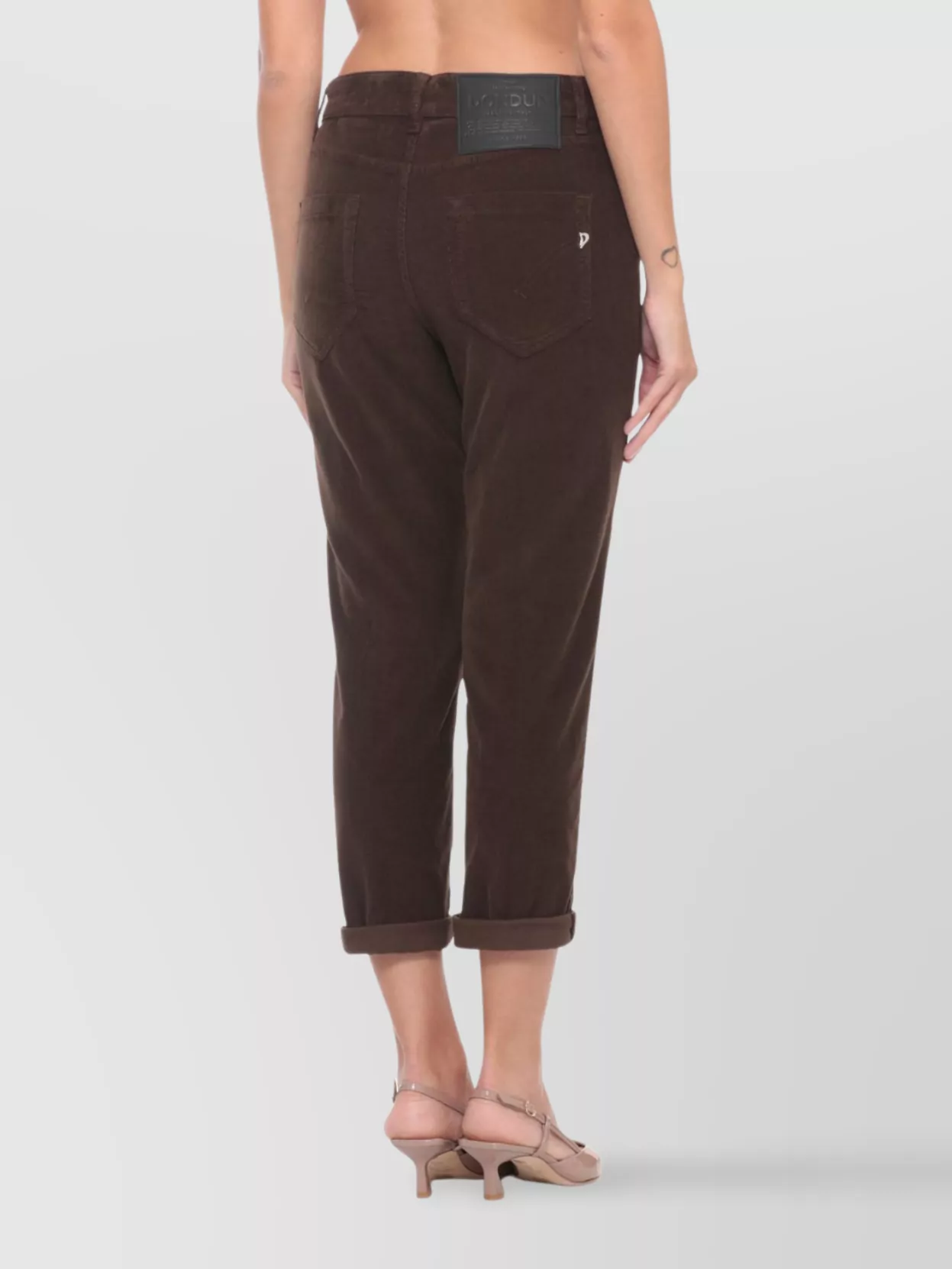 Dondup Women's Corduroy Straight Leg Trousers