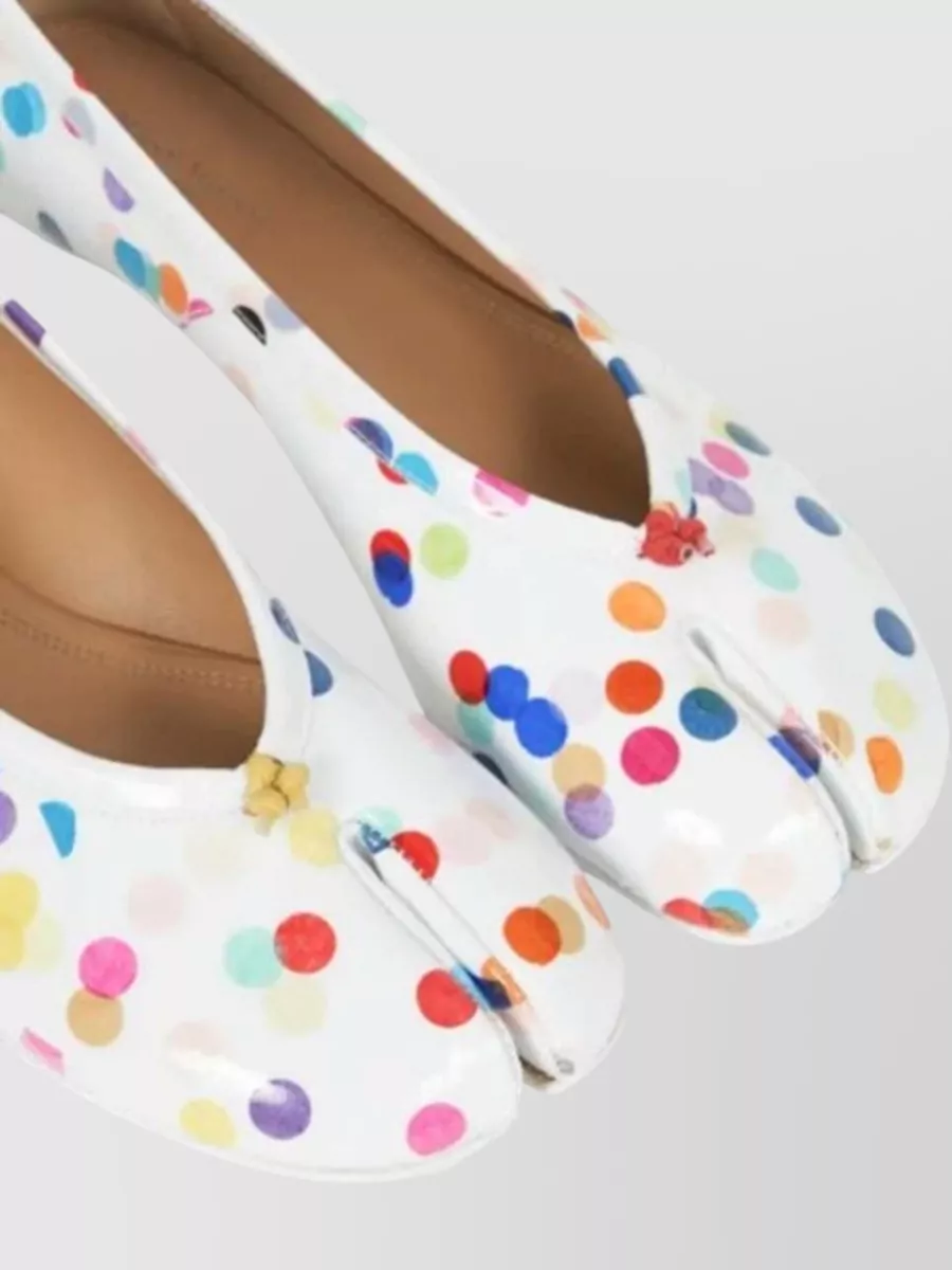 Maison Margiela Printed Tabi Ballerina Shoes