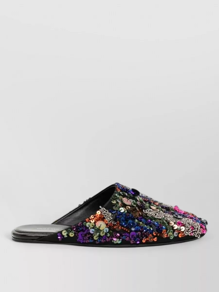 Dries Van Noten Silk Mules