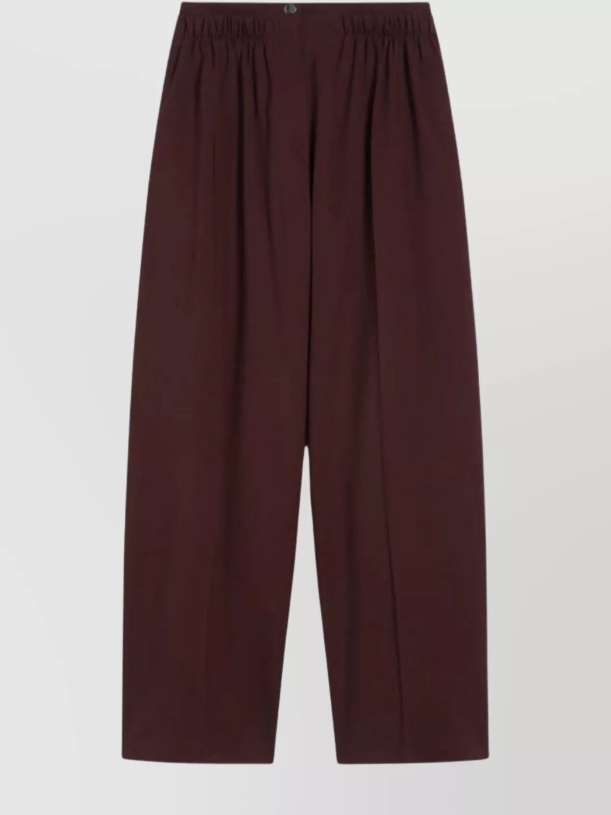 Sportmax Loose Fit Trousers Double Belt Motif In Brown
