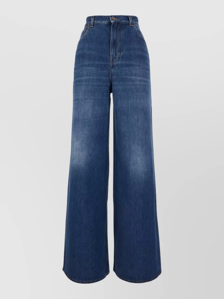 Chloé denim wide-leg trousers