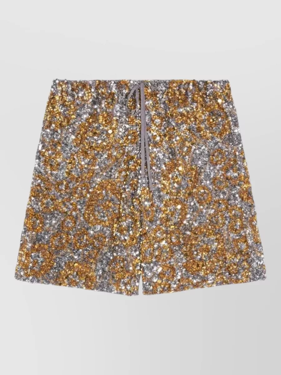 Dries Van Noten Sequined Tailored Shorts