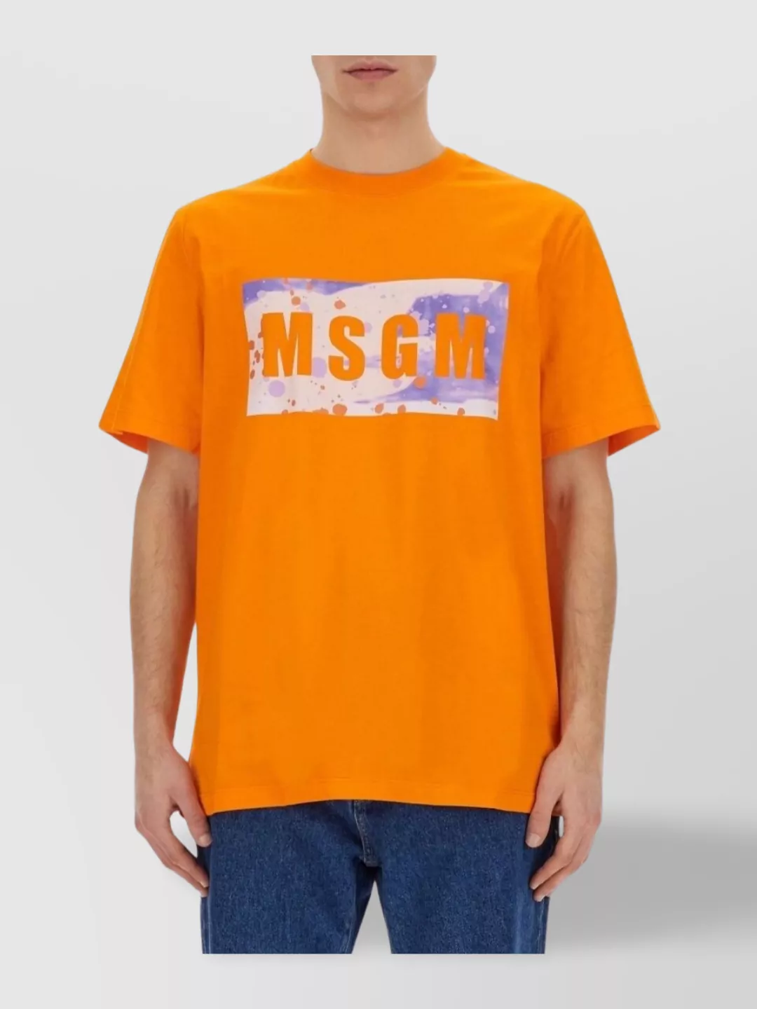 Msgm Logo Crew Neck T-shirt