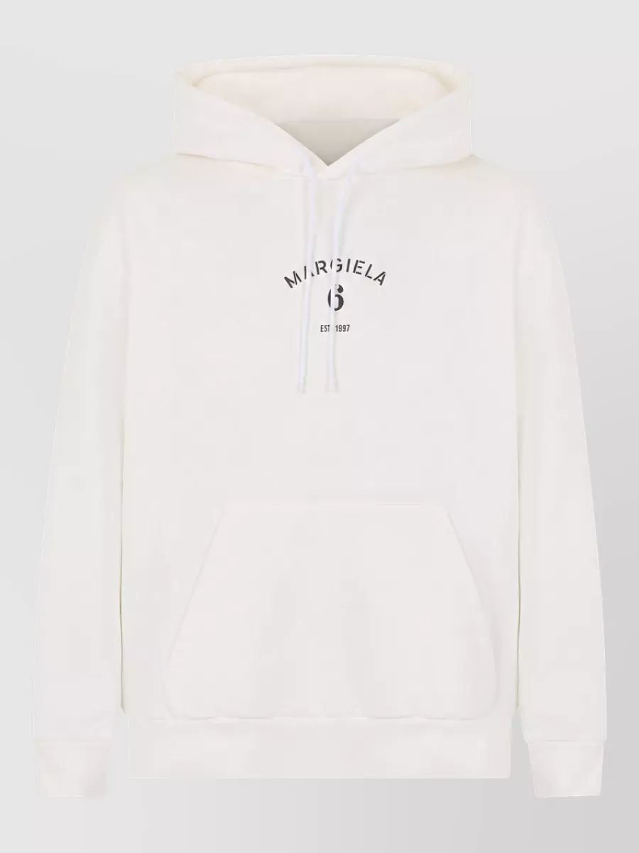 Mm6 Maison Margiela Cotton logo print hoodie