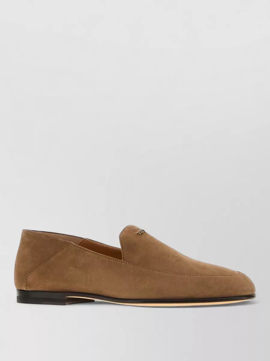 Tod's suede leather loafers