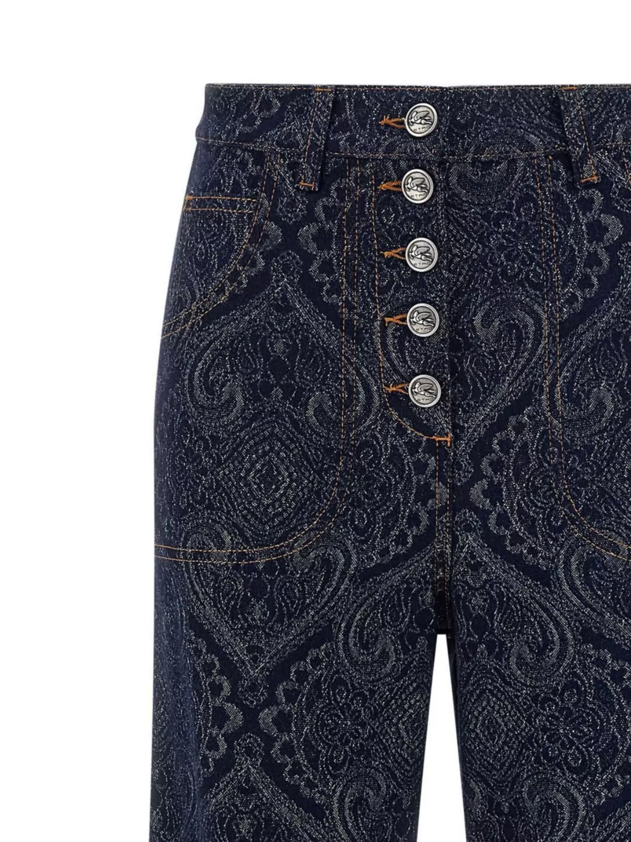 Etro Paisley Patterned Flared Leg Trousers