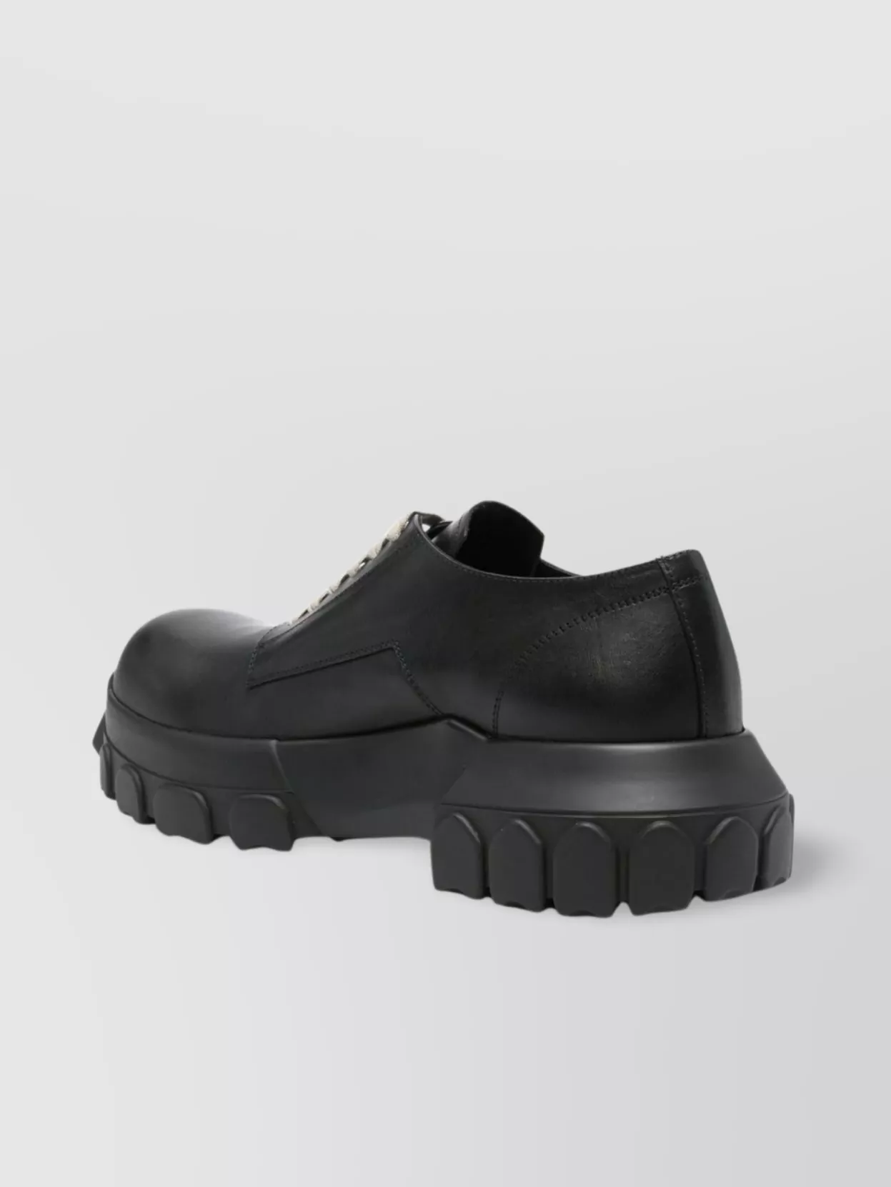 Rick Owens Tractor Derby Shoes With Chunky Rubber Sole