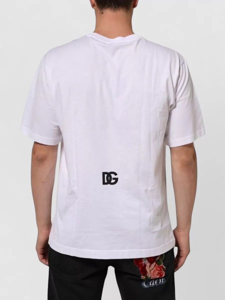 Dolce&Gabbana Cotton Logo Print Crew Neck T-Shirt