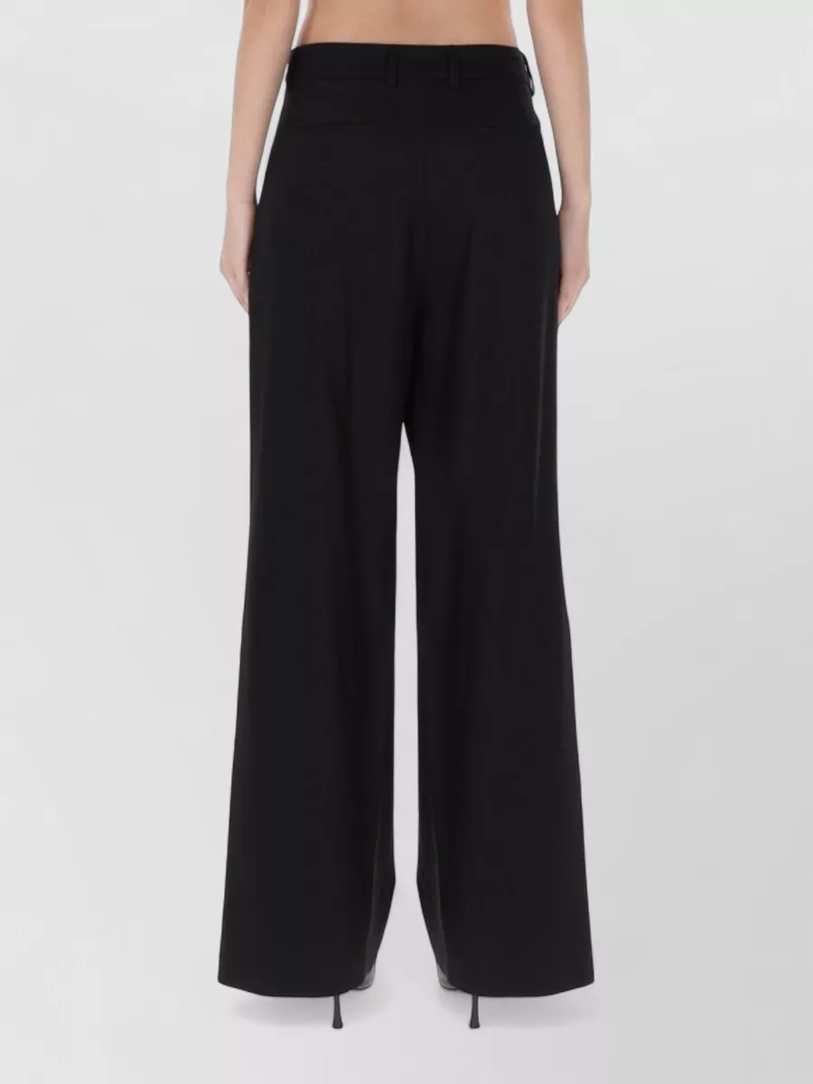 Pt Torino Wide Leg Trousers Pleated Design