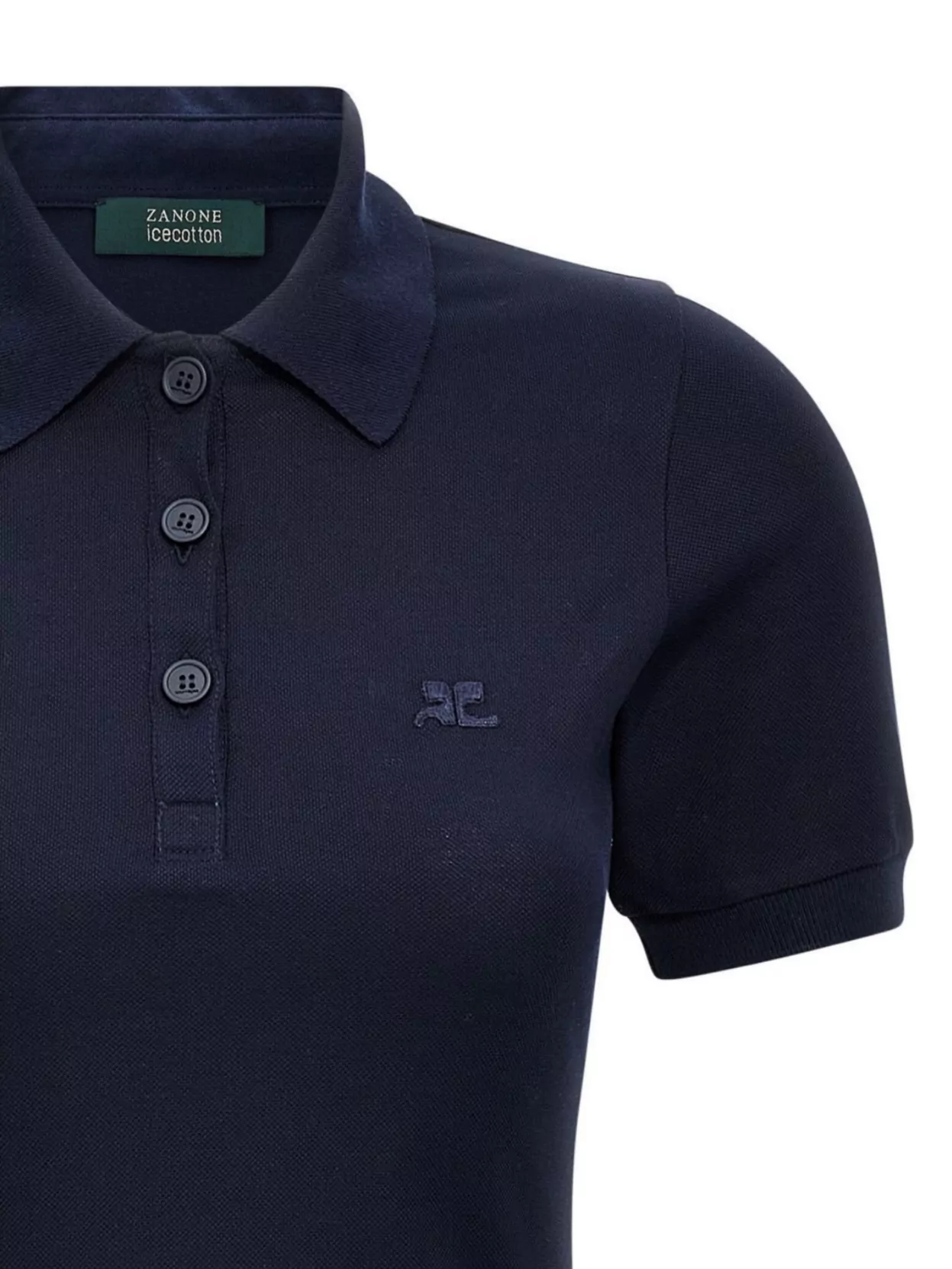 Courrèges Collared Polo Dress With Short Sleeves