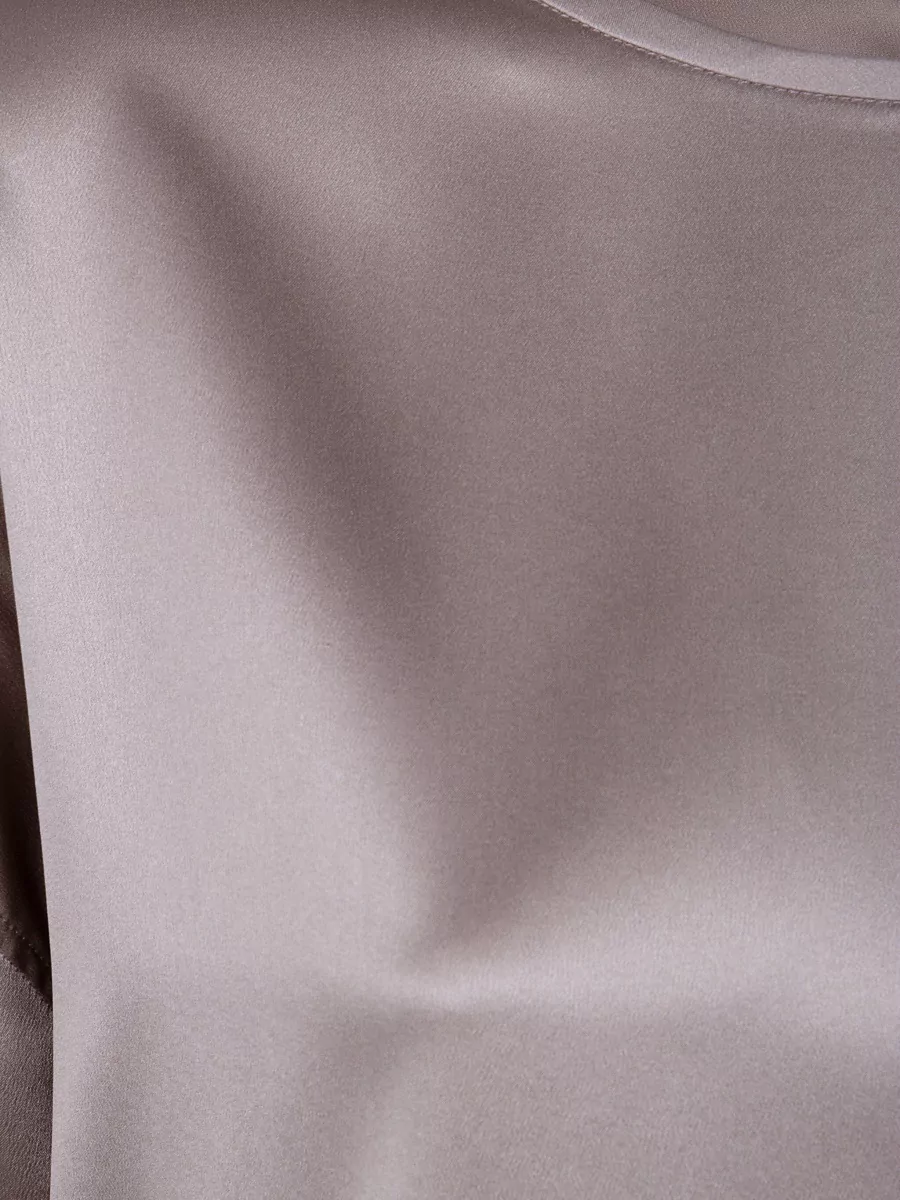 Brunello Cucinelli Silk Short-Sleeve Blouse