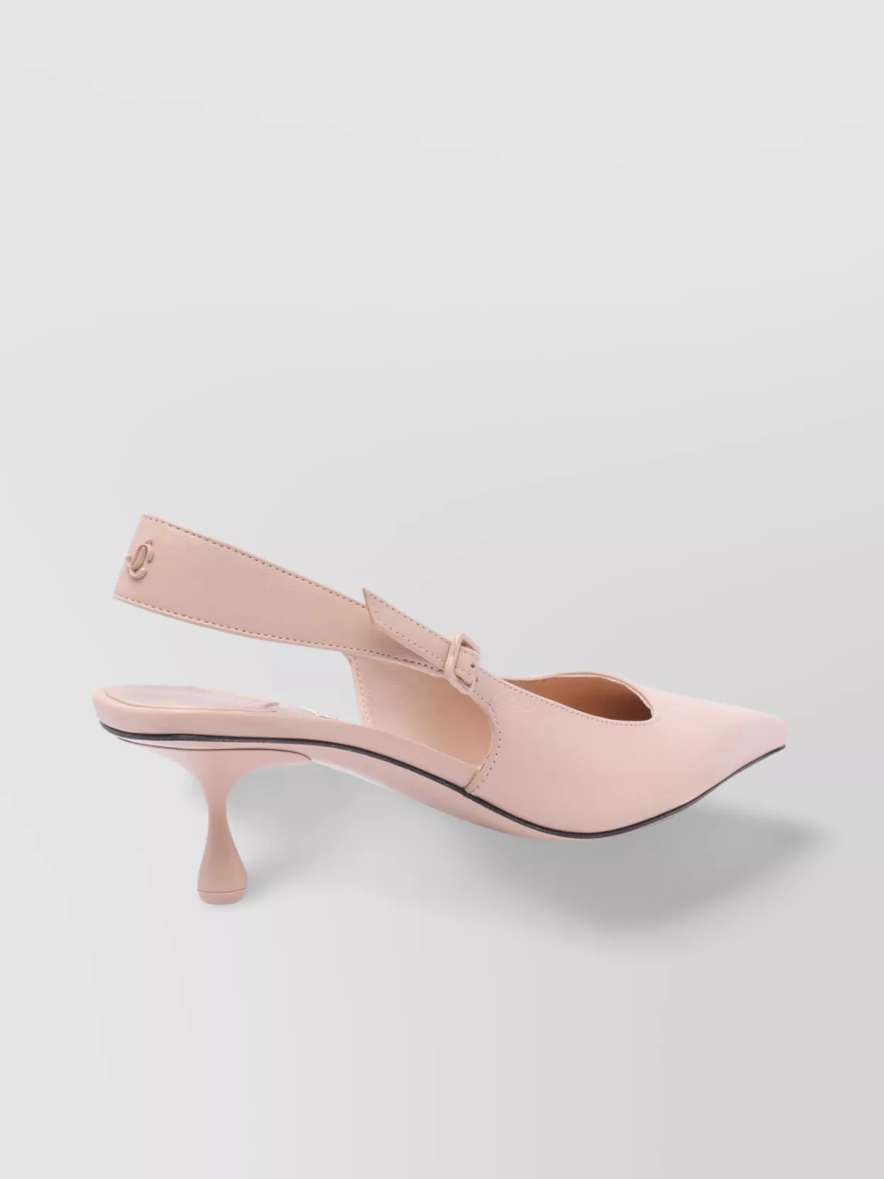 Jimmy Choo Buckle Detail Kitten Heel Patent Leather Pumps