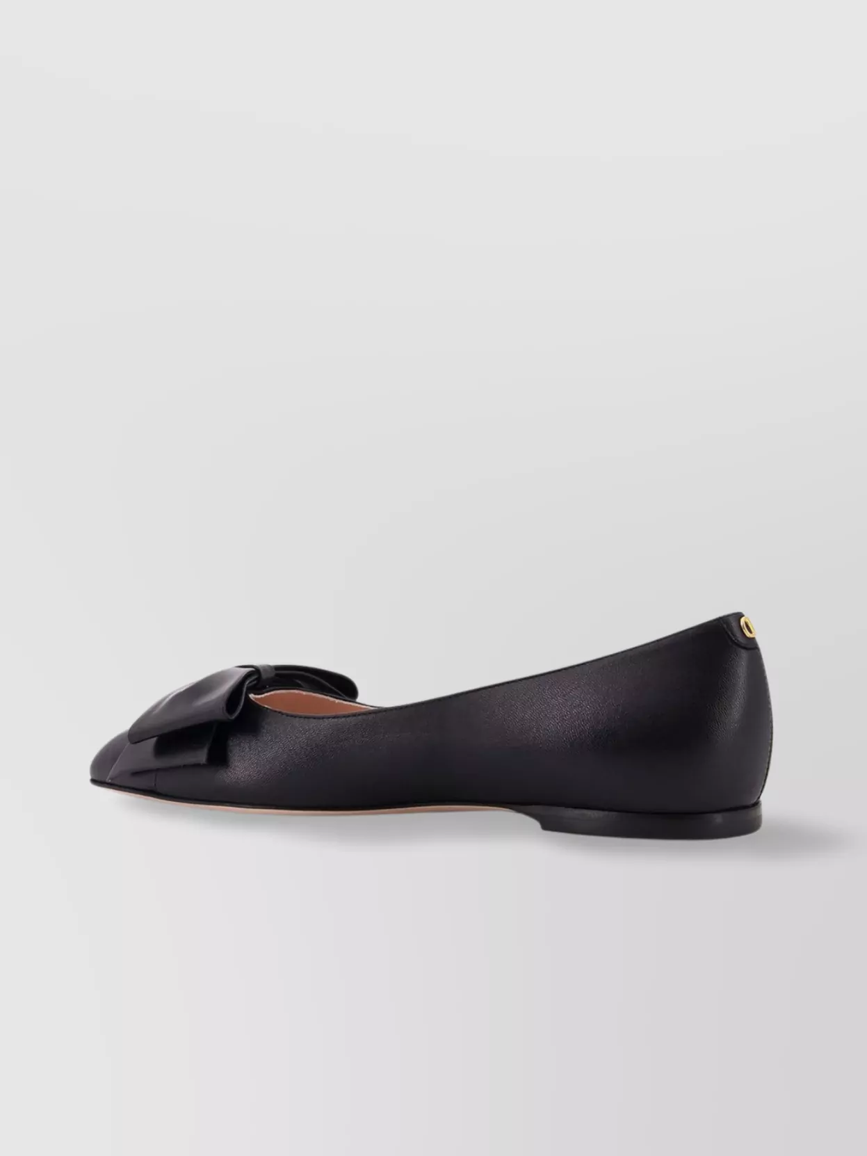Valentino Garavani Leather Ballerinas With Iconic Bow Detail