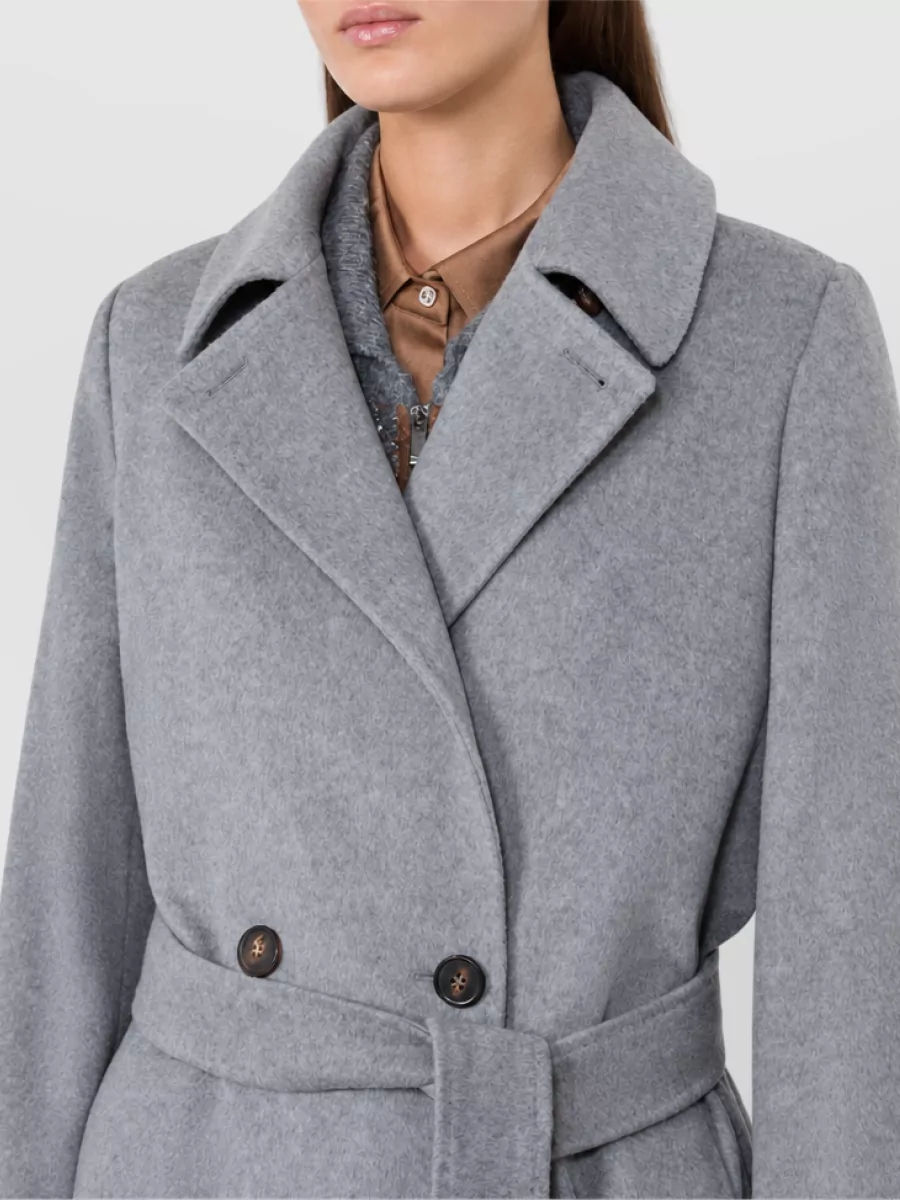 S Max Mara Virgin Wool Fitted Coat