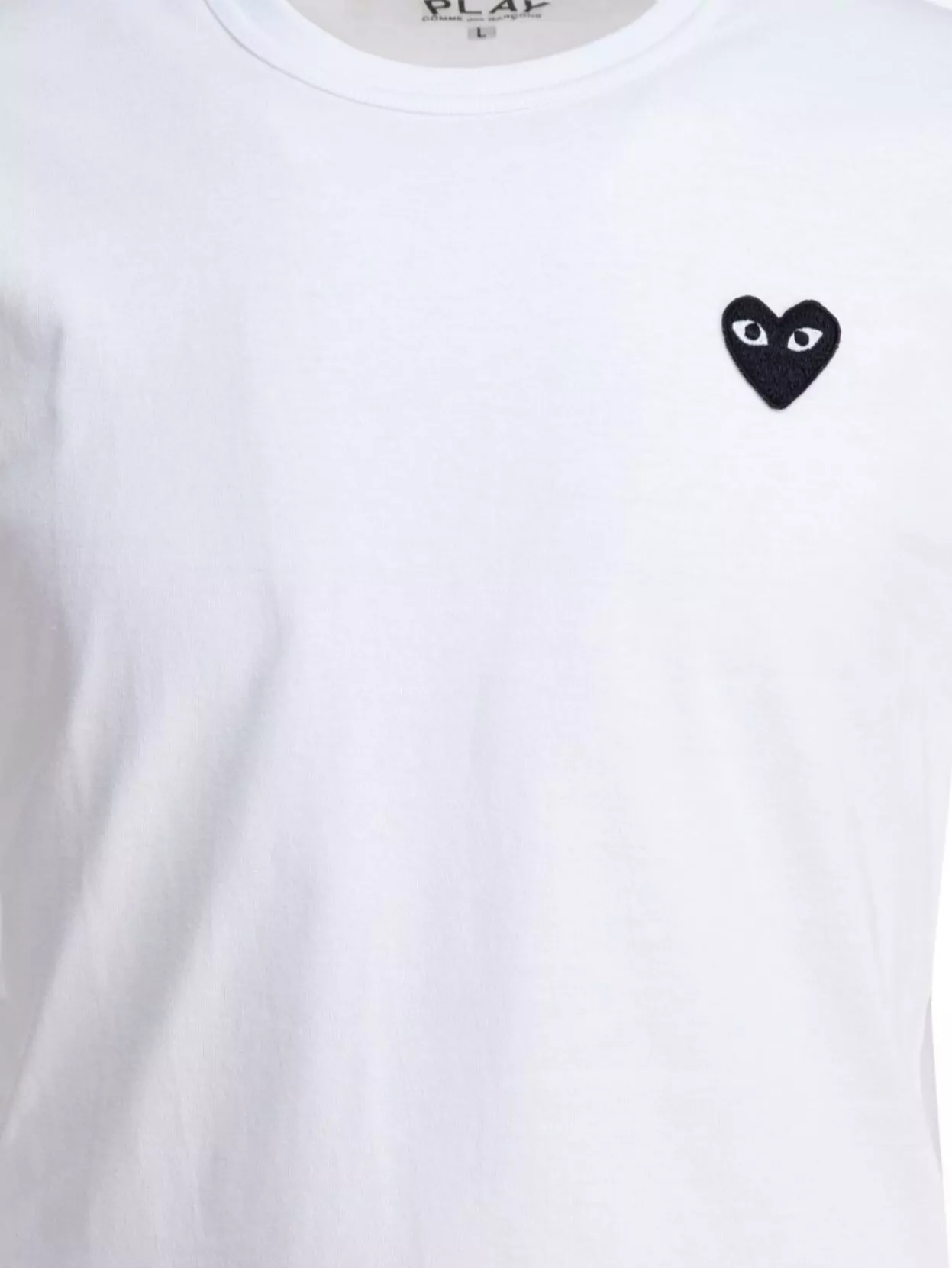 Comme Des Garçons Play Cotton Black Heart Crewneck T-Shirt