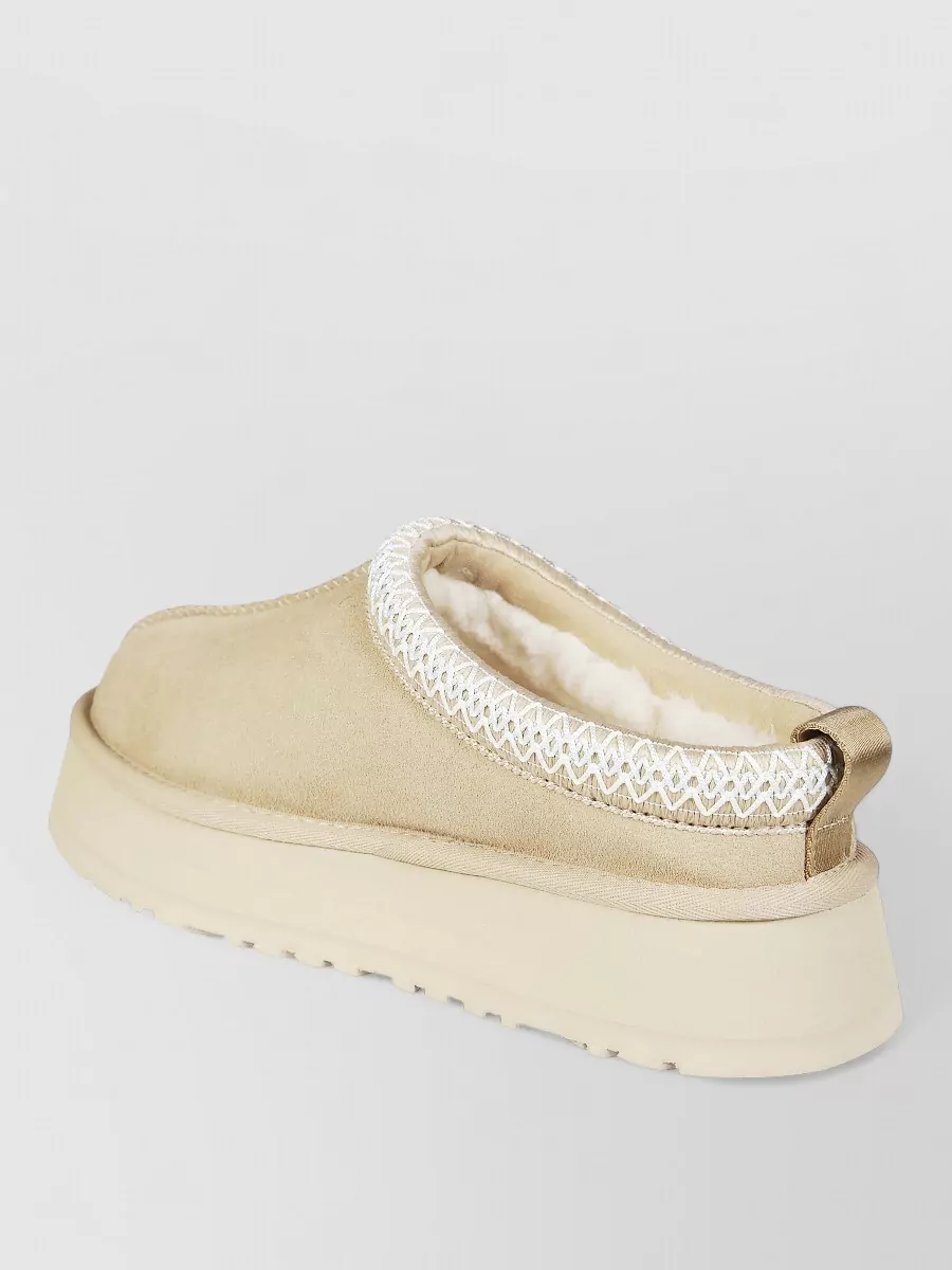 Ugg Suede Leather Platform Slippers