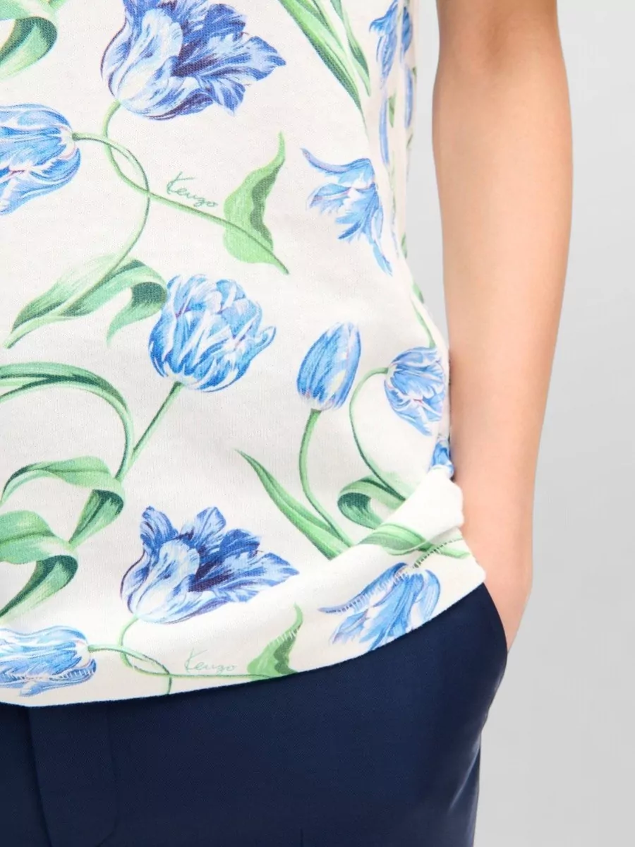 Kenzo Floral-Print Cotton Short-Sleeve T-Shirt
