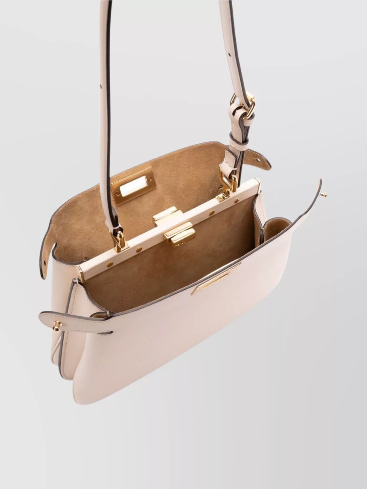 Fendi Structured Shoulder Bag Adjustable Strap