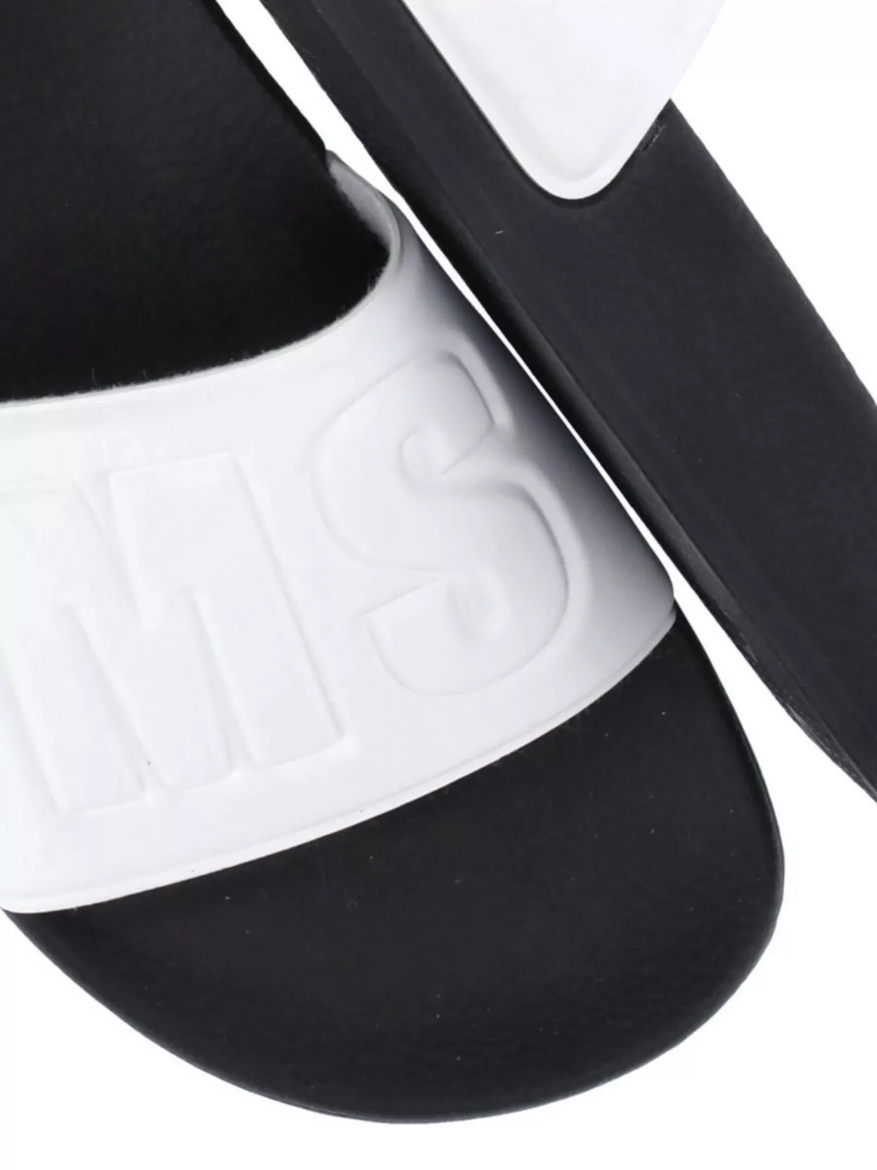 Msgm Man's Round Toe Flat Sole Sandals