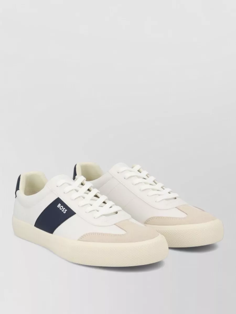 Boss Leather Low-Top Sneakers