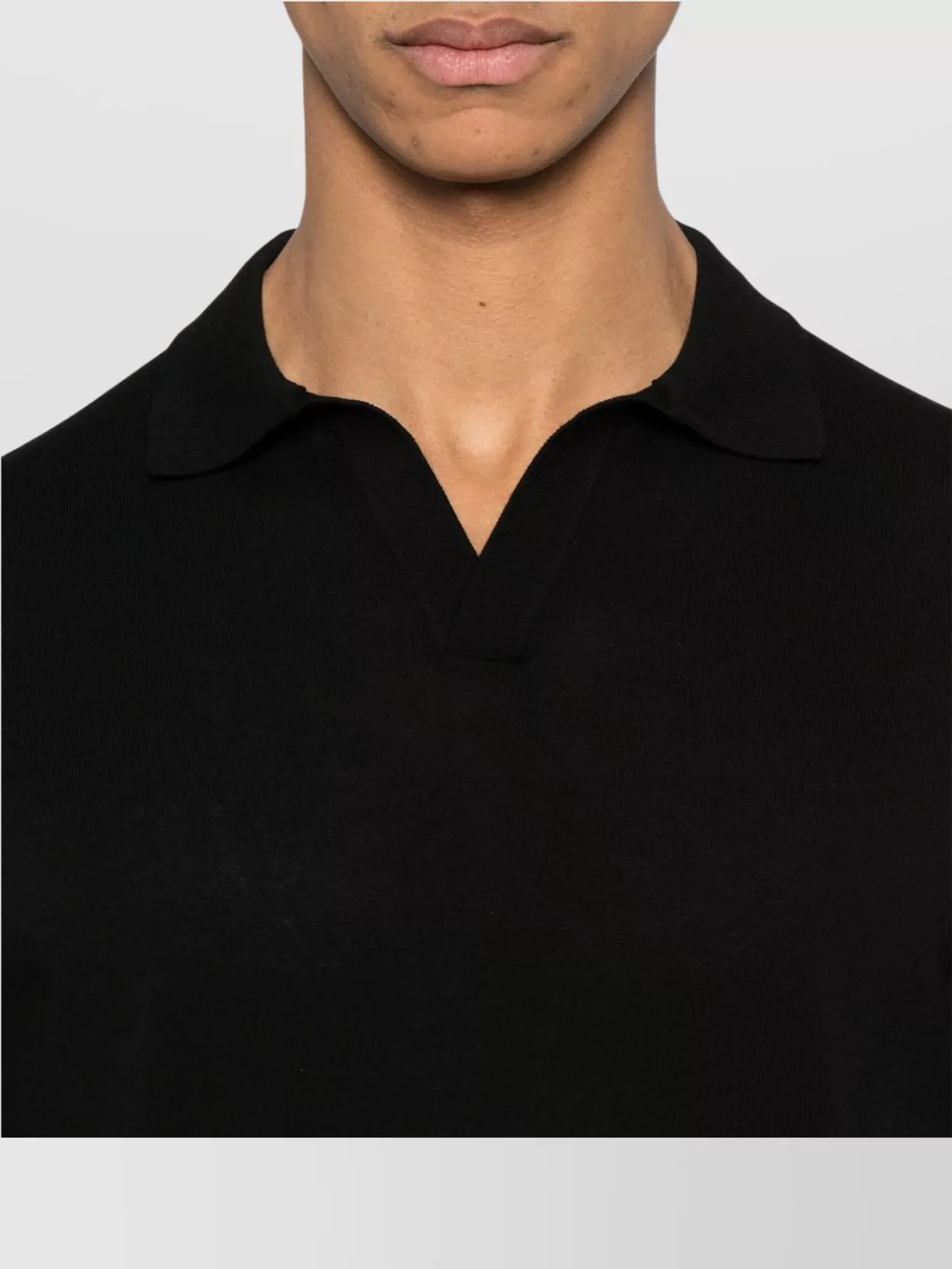 Shop Tagliatore Keith Split Neck Polo Shirt