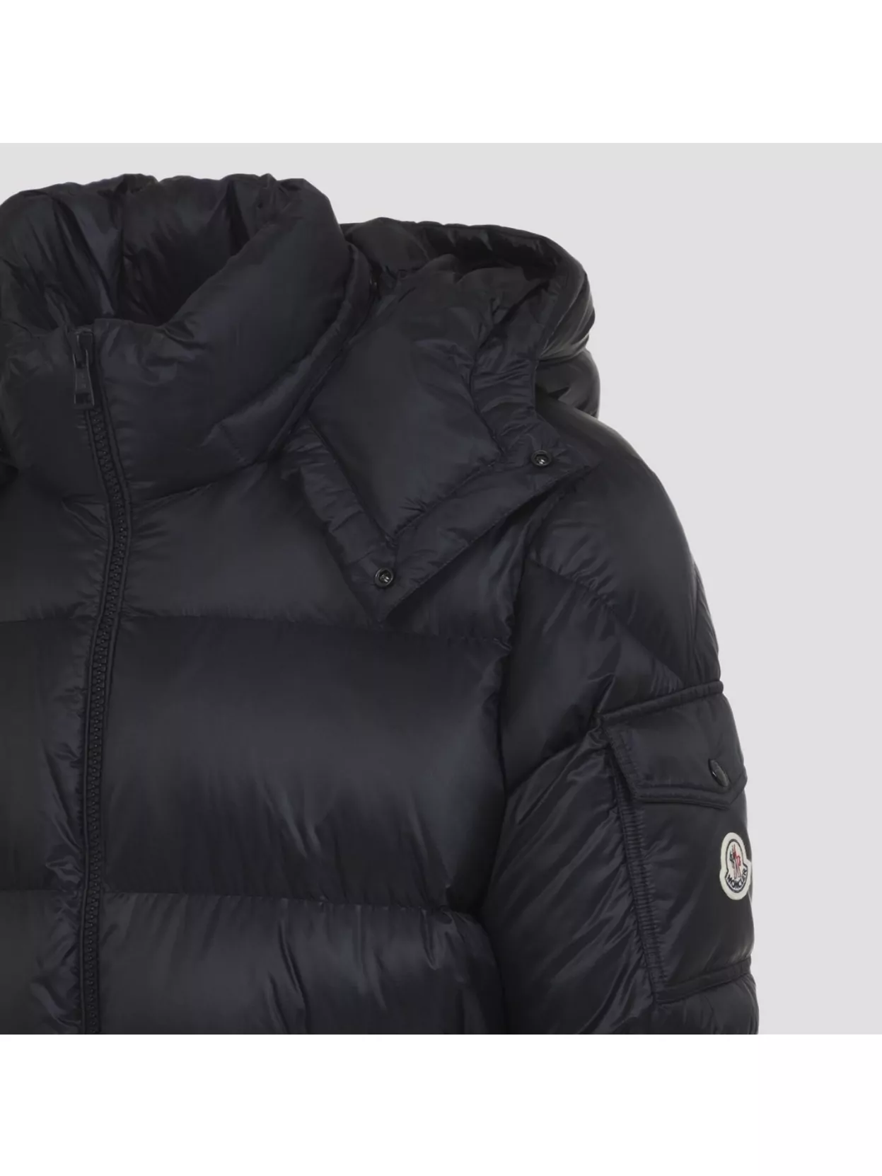 Moncler Mens Black Couyere Nylon-down Jacket In Black