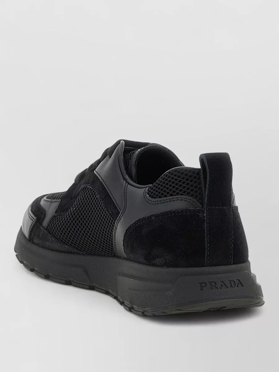 Prada Leather Low-Top Sneakers