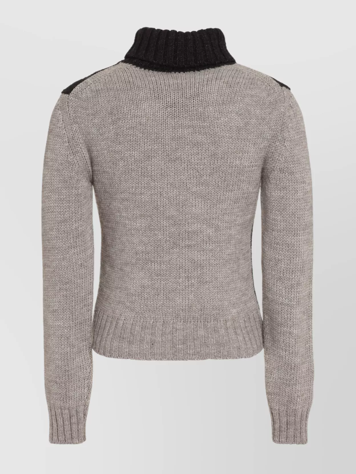 Dolce&Gabbana Ribbed Knit Turtleneck Sweater With Long Sleeves