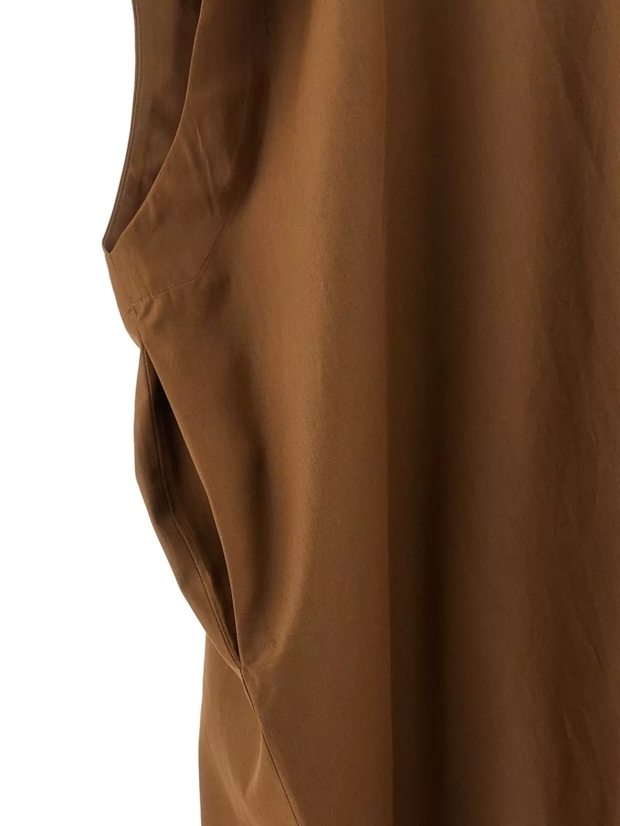 Armarium Cotton V-Neck Short-Sleeve Maxi Dress