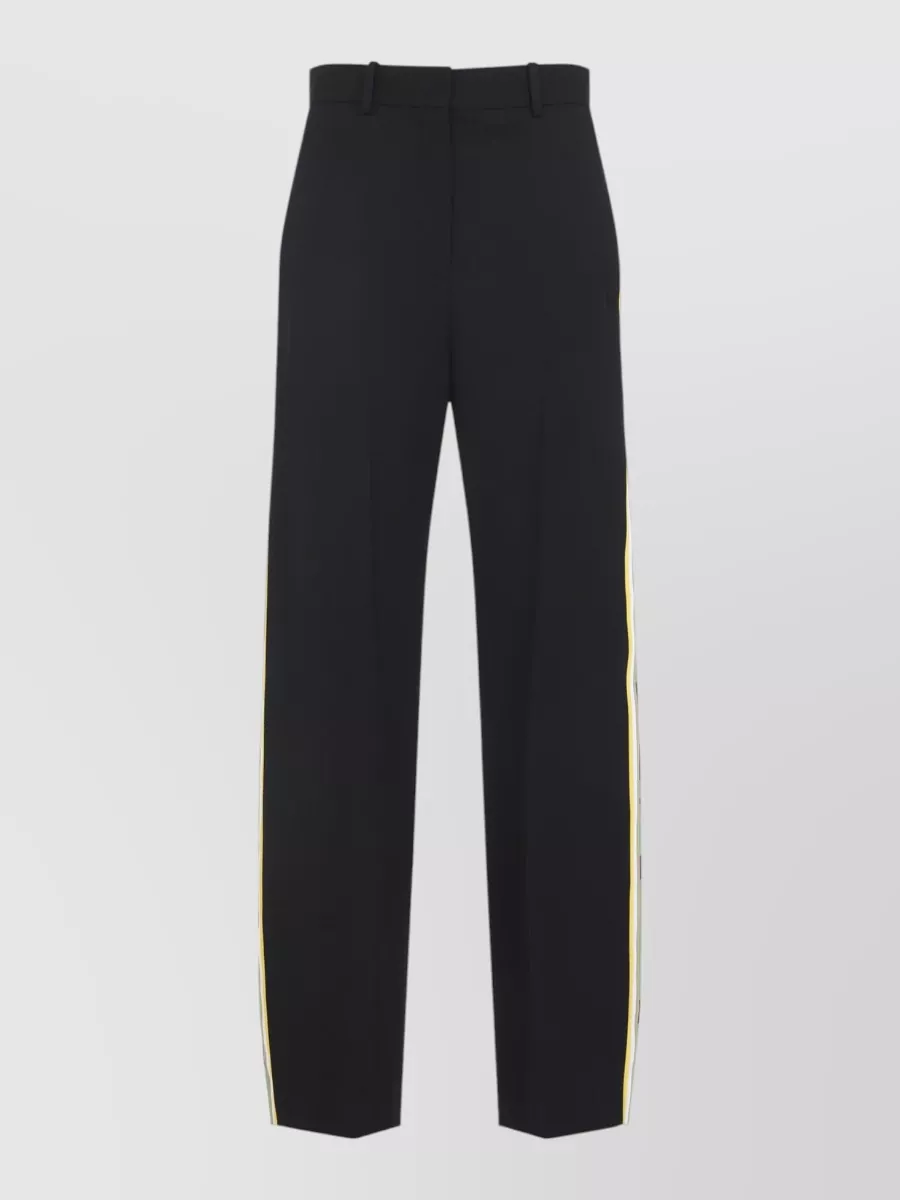 Loewe wool printed straight-leg mid-rise trousers