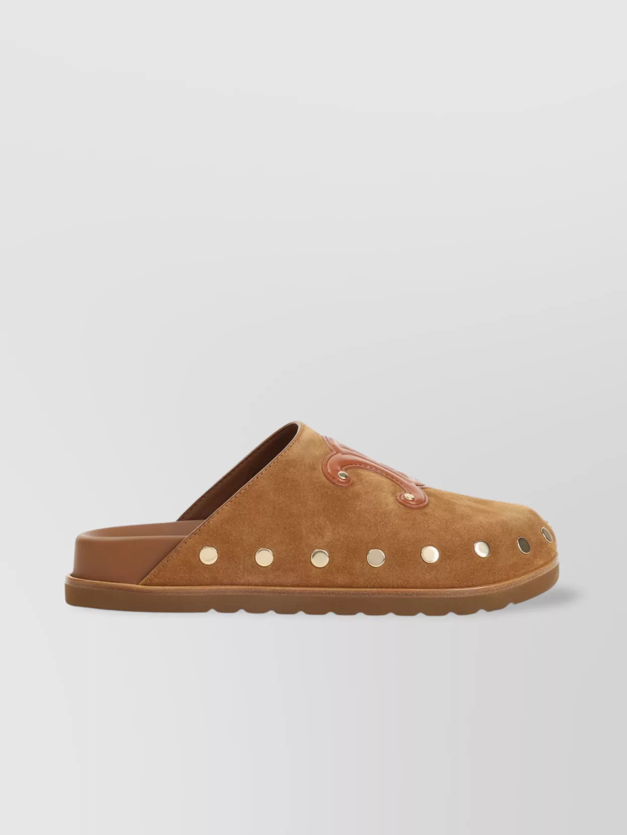 Celine Studded Detailing Wedge Clog