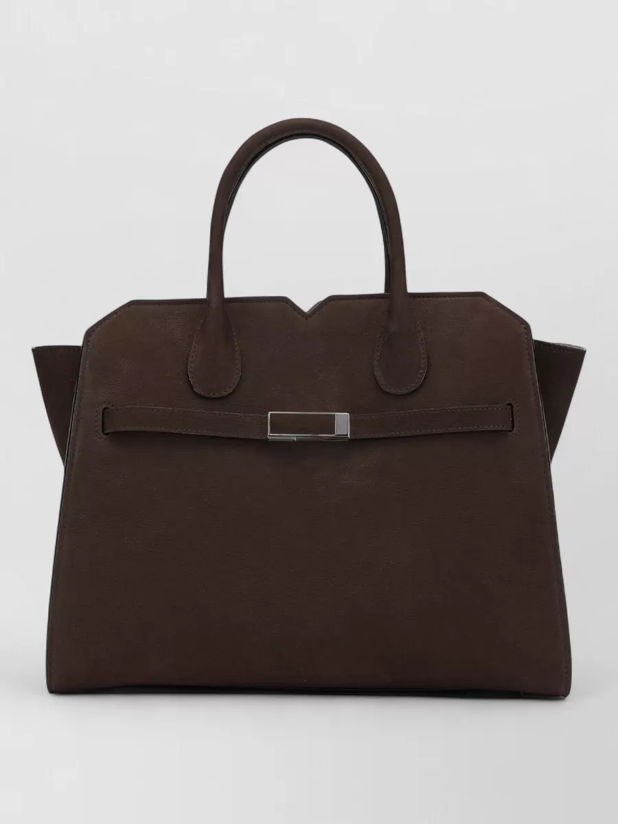 Valextra Tote Bag Structured Silhouette Top Handles Strap