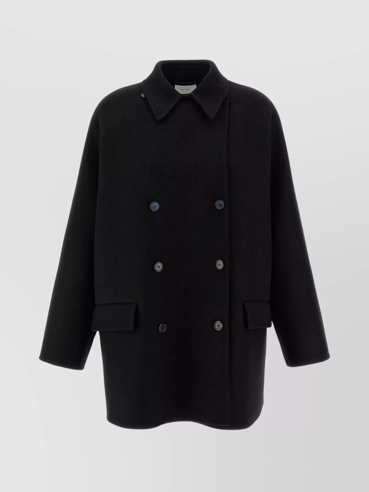 The Row Double-Breasted Coat Featuring Front Pockets
