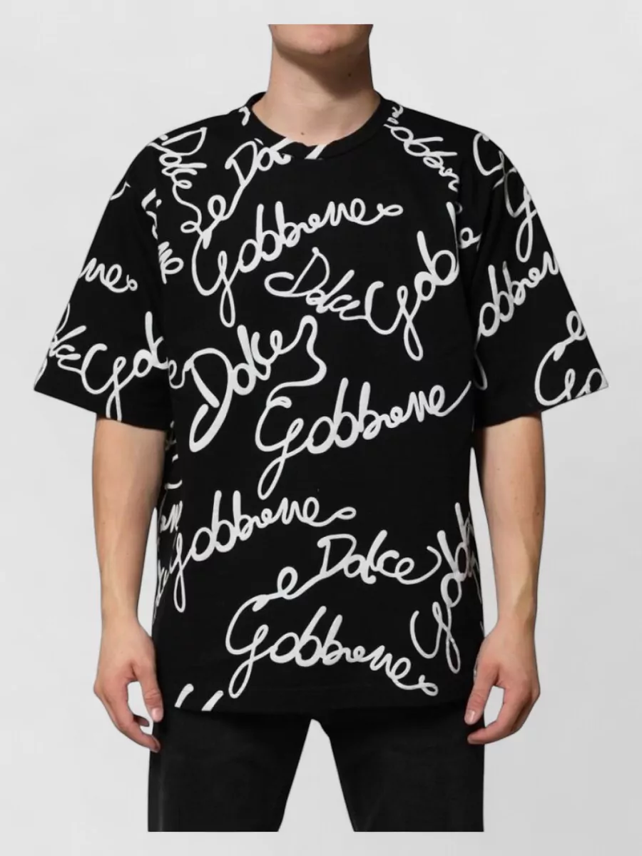 Dolce&Gabbana cotton logo-print crew-neck t-shirt