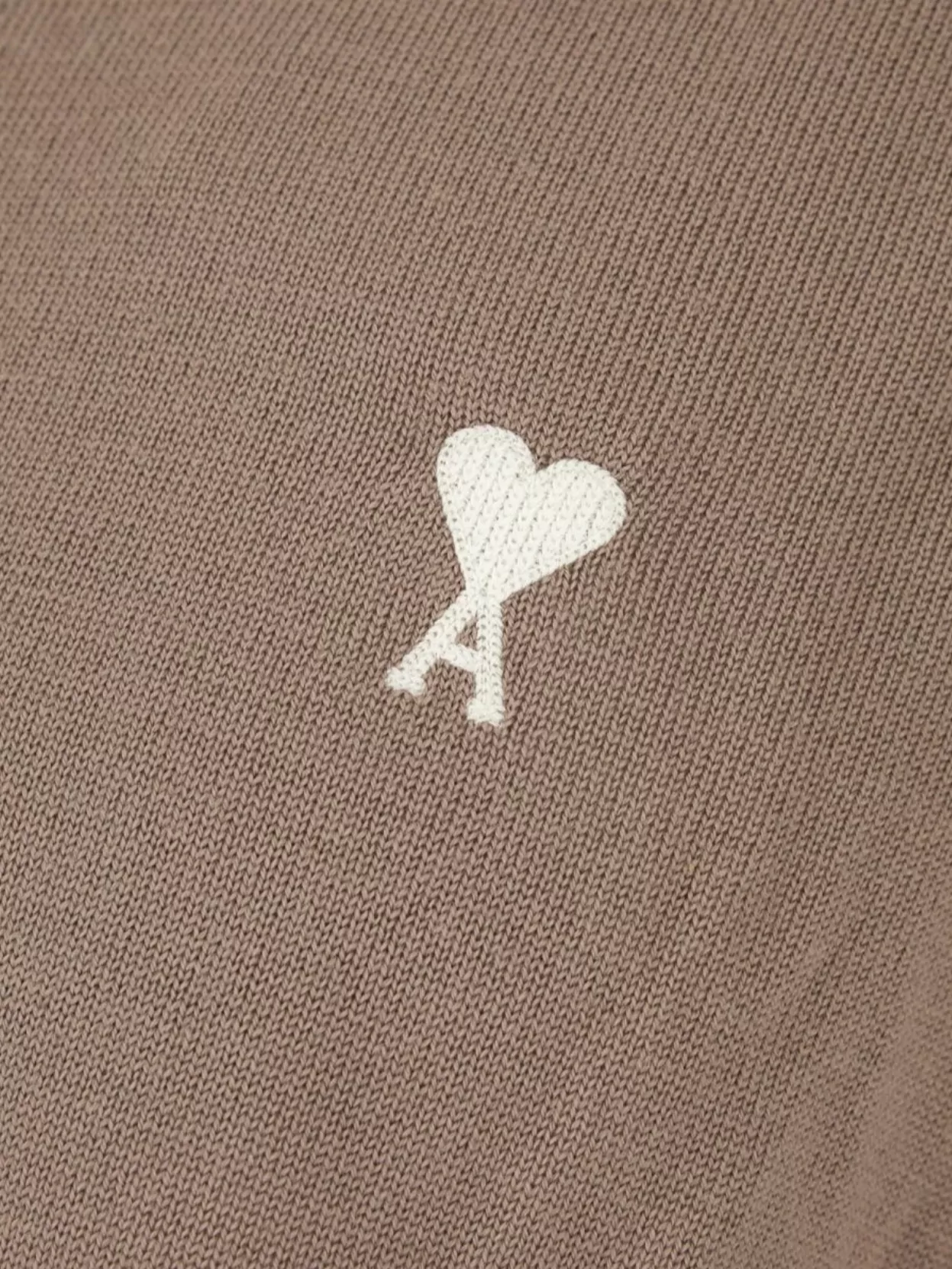 Ami Paris Wool Cardigan With Ribbed Cuffs And Collar