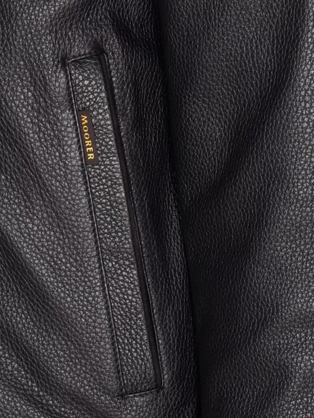 Moorer High Neck Textured Jacket With Fur Collar