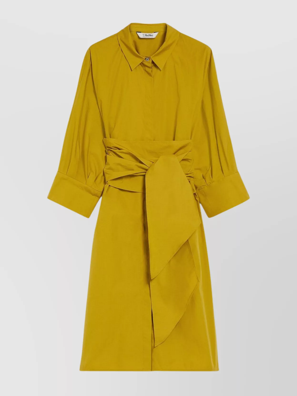 Shop 's Max Mara Mid-length Wrap Dress With Belted Waist And 3/4 Sleeves