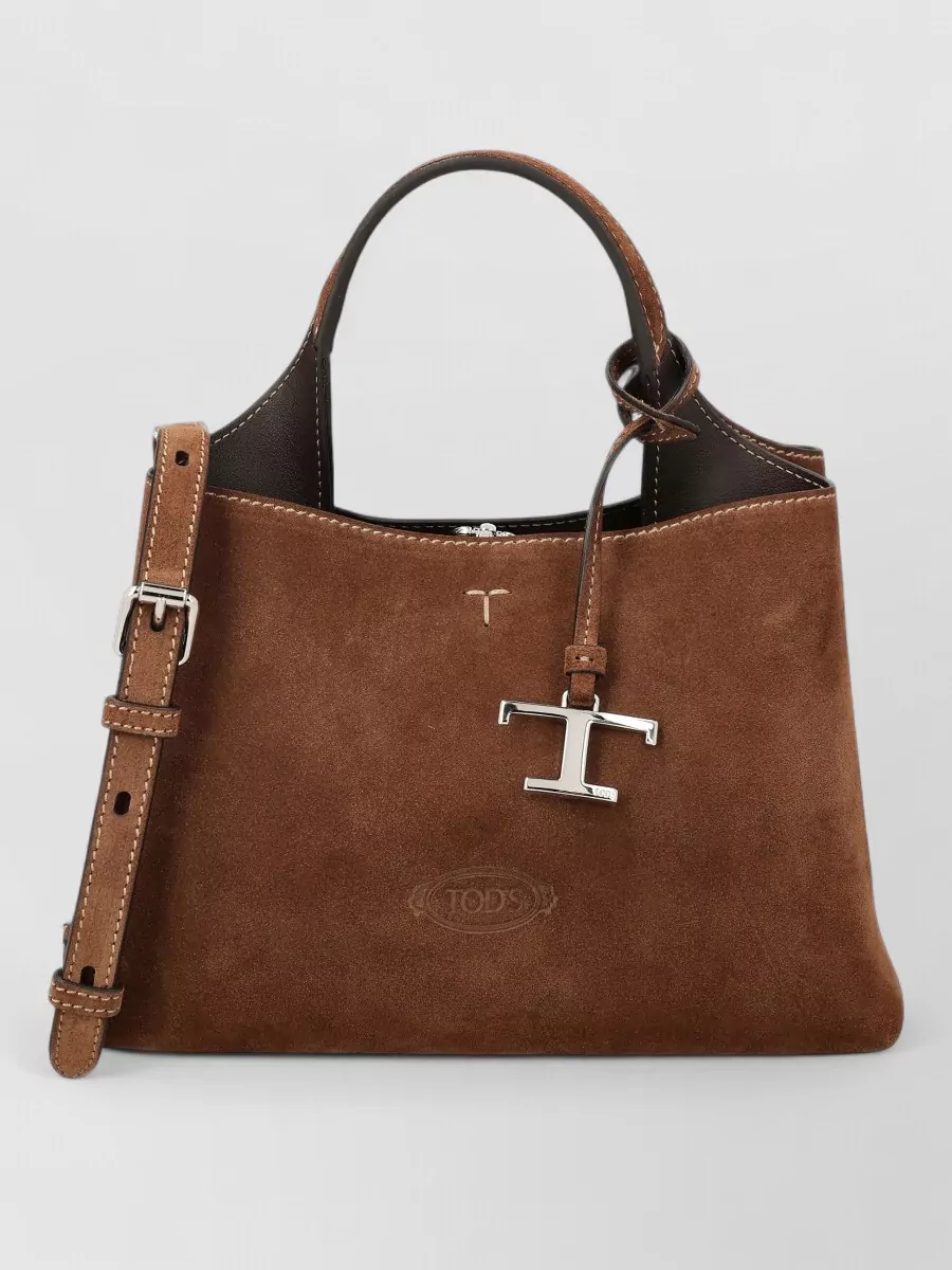 Tod's na suede leather shoulder bag