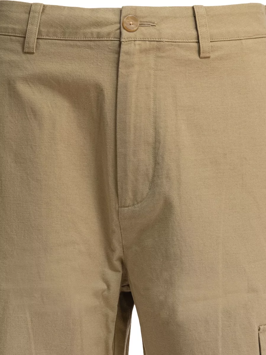 Vince Cotton Linen Cargo Trousers