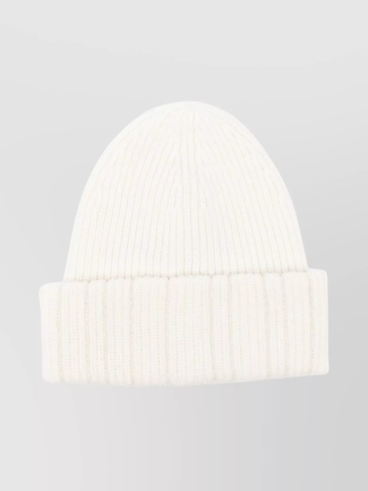 Fabiana Filippi Close-fitting Ribbed Wool Knit Hat