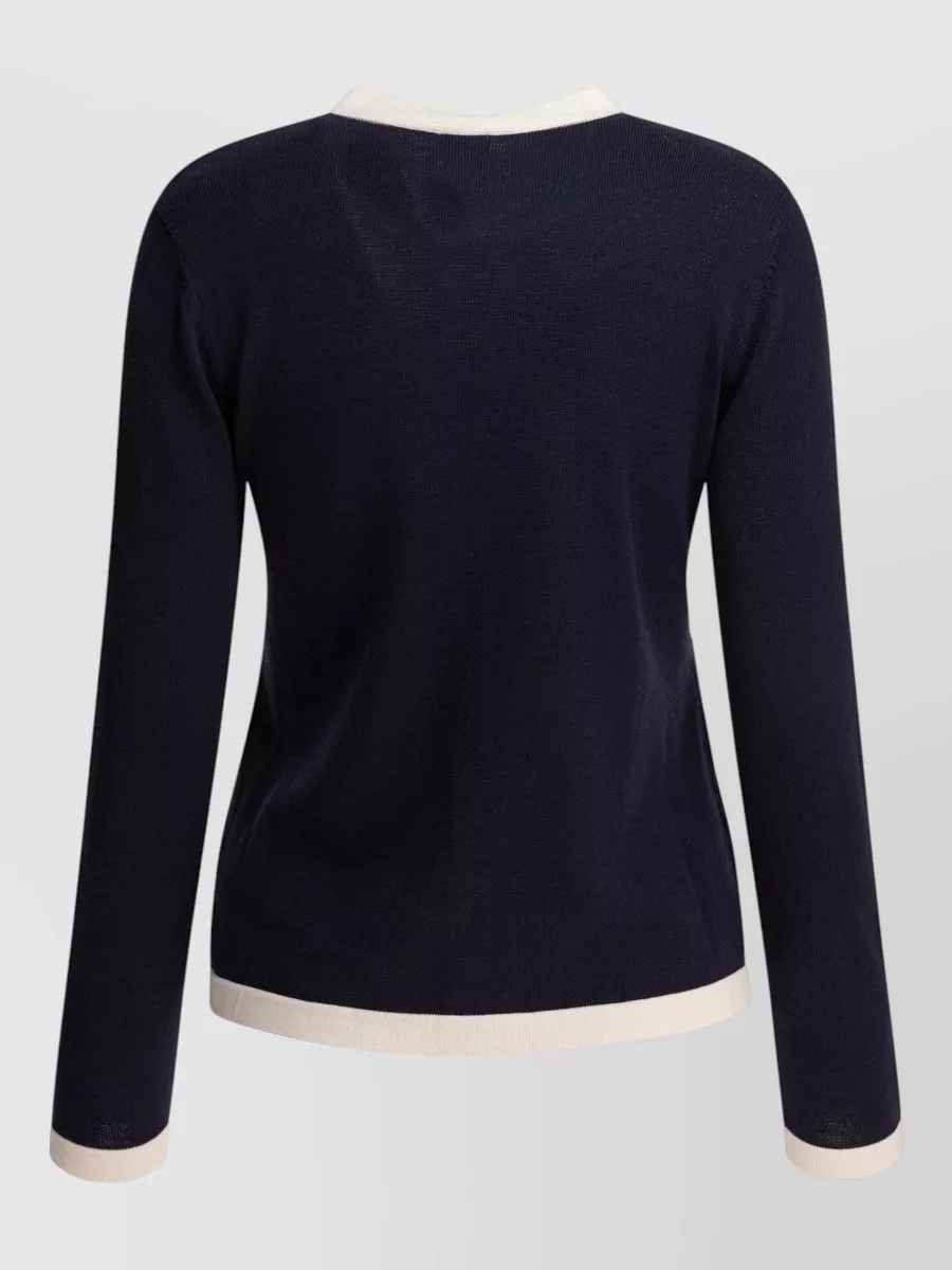 Ines De La Fressange Silk Knit Cardigan