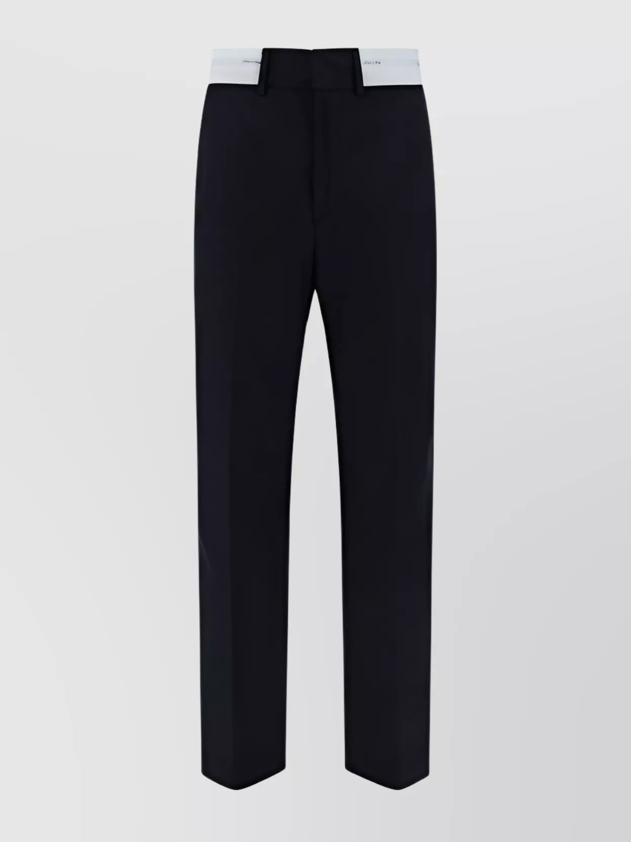 Palm Angels Logo-waistband Chino Trousers In Black